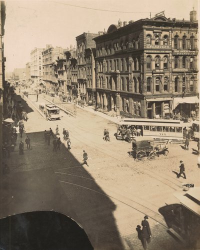 LaSalle Street, North of Randolph Street, 1890 by American Photographer